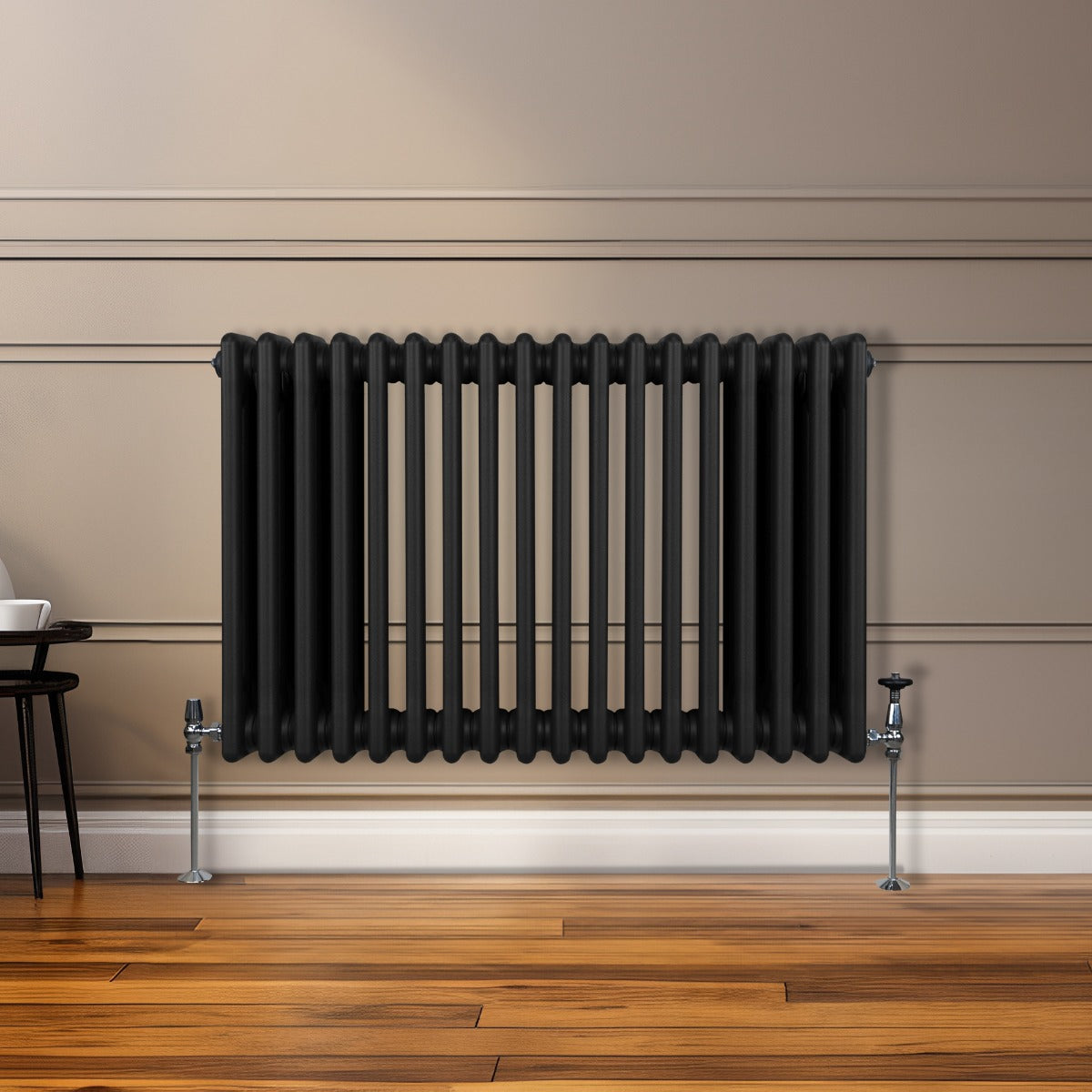 Radiateur Traditionnel à Triple Colonne – 600 x 832 mm – Noir