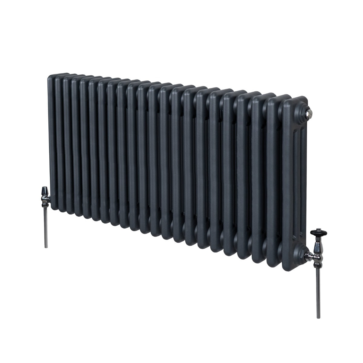 Radiateur Traditionnel à Triple Colonne – 600 x 1012 mm – Gris Anthracite