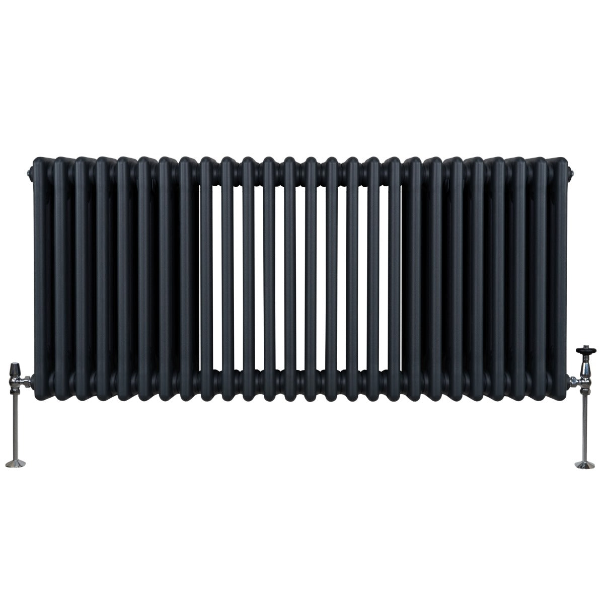 Radiateur Traditionnel à Triple Colonne – 600 x 1192 mm – Gris Anthracite