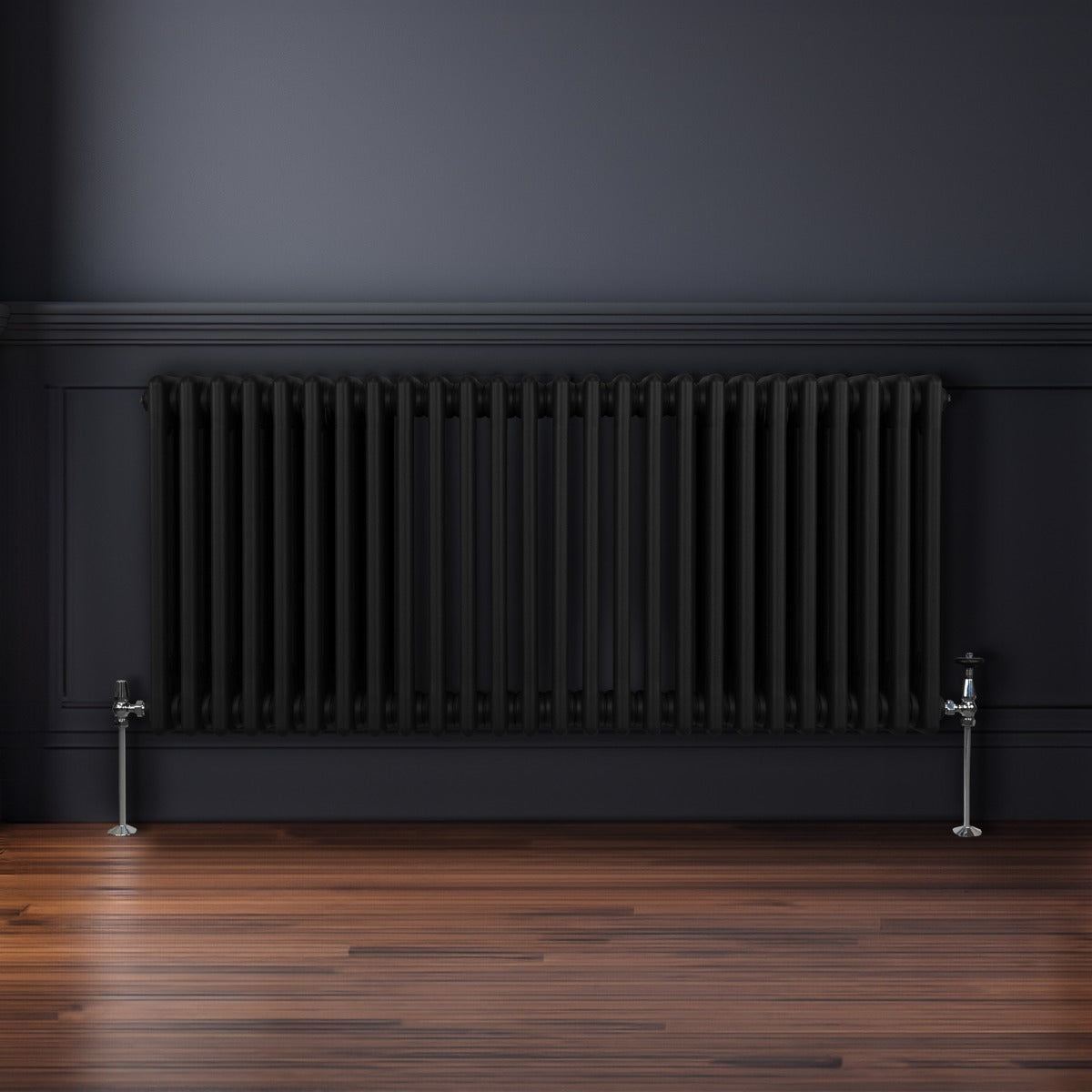 Radiateur Traditionnel à Triple Colonne – 600 x 1192 mm – Noir