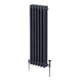 Radiateur Traditionnel à Triple Colonne – 1500 x 292 mm – Gris Anthracite