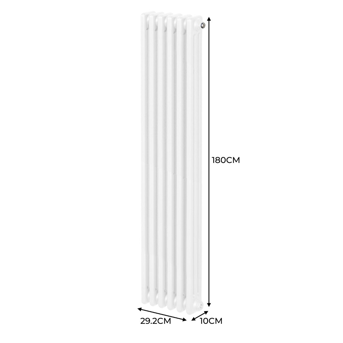 Radiateur Traditionnel à Triple Colonne – 1800 x 292 mm – Blanc