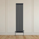 Radiateur Traditionnel à Triple Colonne – 1800 x 382 mm – Gris Anthracite