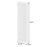 Radiateur Traditionnel à Triple Colonne – 1800 x 382 mm – Blanc