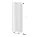 Radiateur Traditionnel à Triple Colonne – 1800 x 562 mm – Blanc