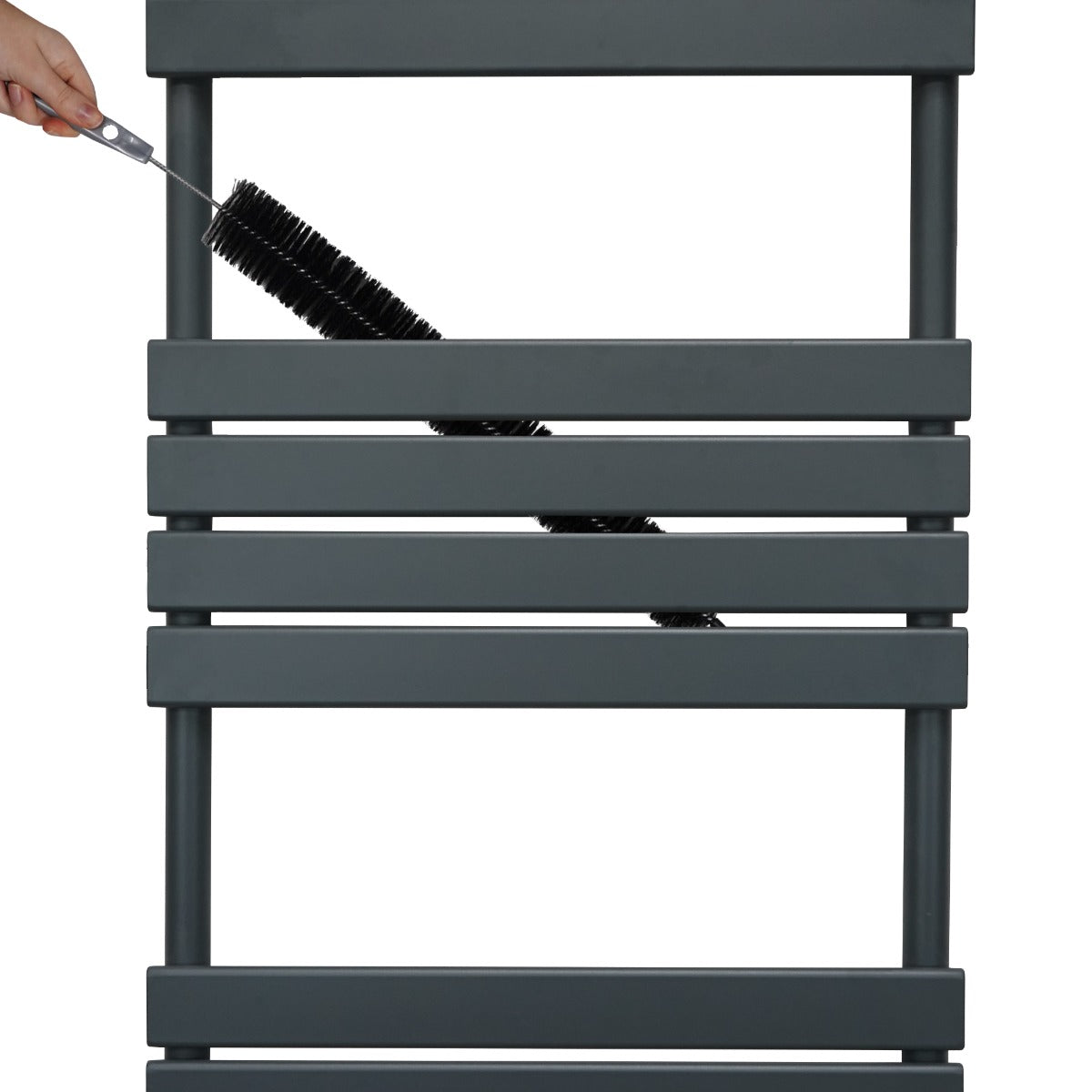 Radiateur Sèche-Serviettes à Panneau Plat – 1200mm x 500mm – Gris Anthracite