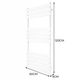 Radiateur Sèche-Serviettes à Panneau Plat – 1200mm x 600mm – Blanc