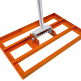 Ensemble 2-en-1 Scarificateur et Niveleur de Pelouse de 50 cm - Orange