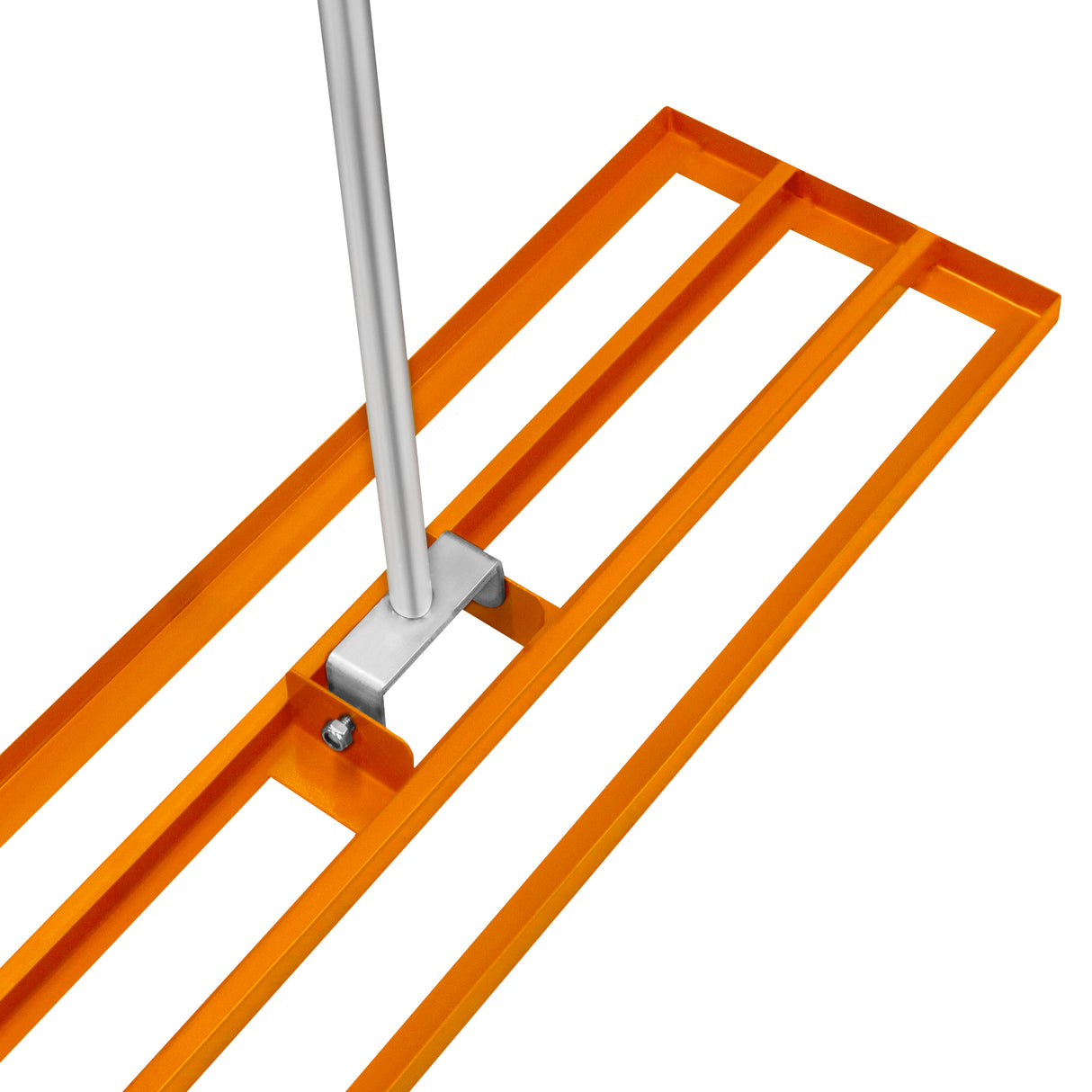 Ensemble 2-en-1 Scarificateur et Niveleur de Pelouse de 100 cm - Orange