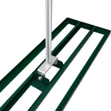 Ensemble 2-en-1 Scarificateur et Niveleur de Pelouse de 100 cm - Vert