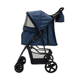 Poussette pour Animal de Compagnie et Sac Caddy – Bleu