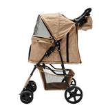 Poussette pour Animal de Compagnie et Sac Caddy – Beige