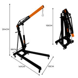 Ensemble de grue hydraulique pour moteurs de 1 tonne et équilibrateur de charge