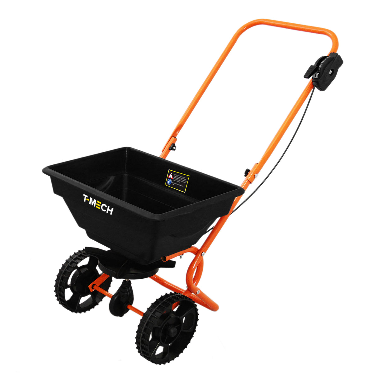 Épandeur Rotatif & Niveleur de Pelouse 50 cm (Orange)