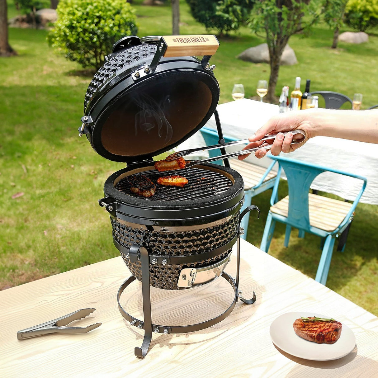 Barbecue au Charbon de Bois Kamado 33cm