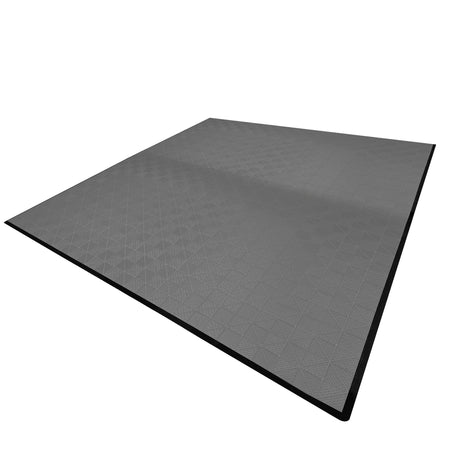 Carrelage de Sol Ventilé Pour Garage x225 Avec Bordure (Gris)