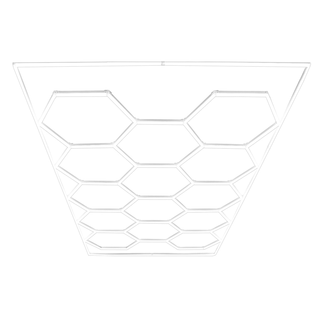 Lampes Hexagones & Carrelage de Sol Ventilé Pour Garage Avec Bordure (x120 Gris)