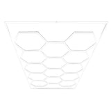 Lampes Hexagones & Carrelage de Sol Ventilé Pour Garage Avec Bordure (x120 Gris)