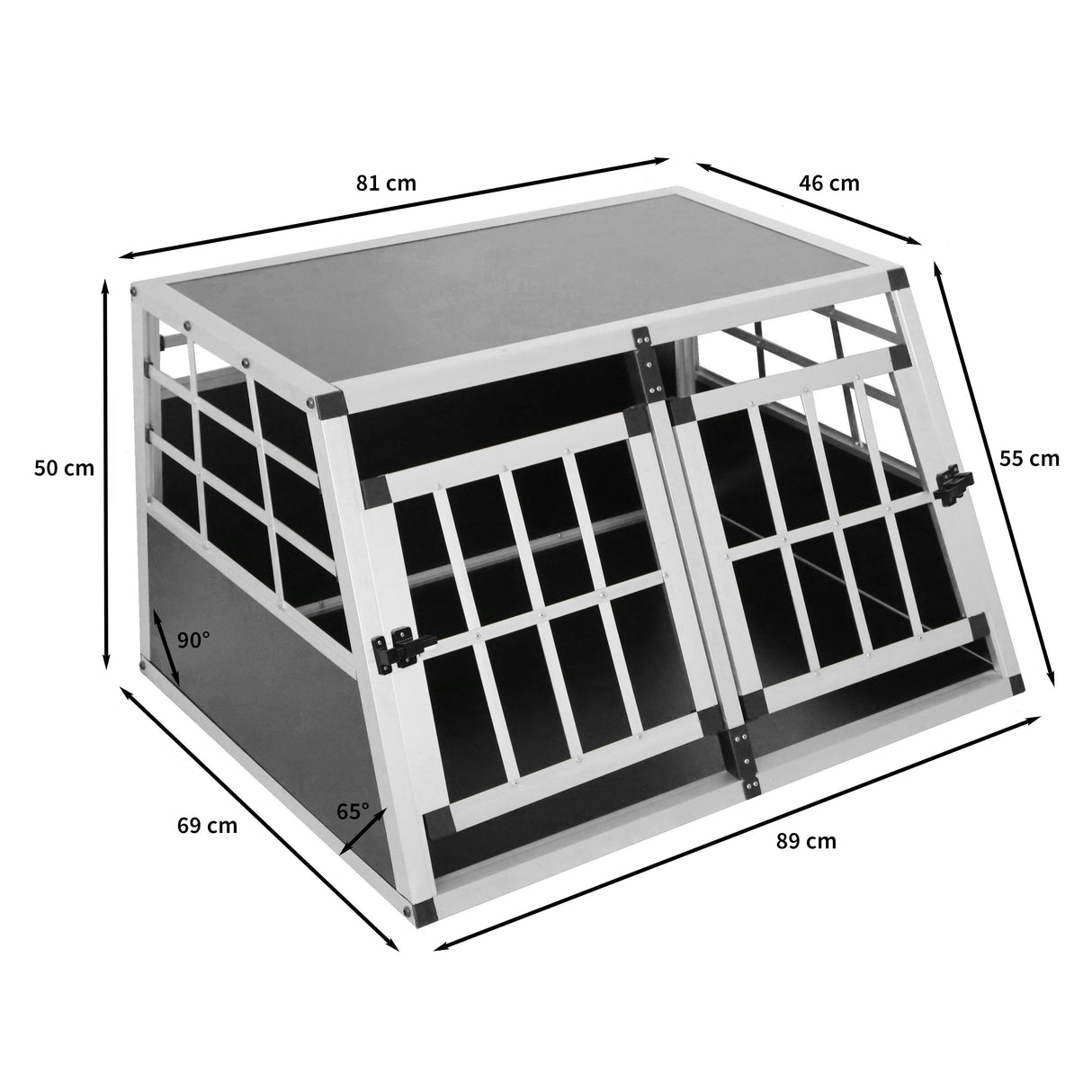 Cage de Transport pour Animaux Petit Format - Deux Portes