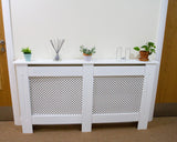 Cache Radiateur en MDF Blanc de 151,5cm de large