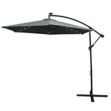 Parasol Gris 3m avec LED's Intégrés