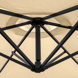 Parasol Beige 3m avec LED's Intégrés