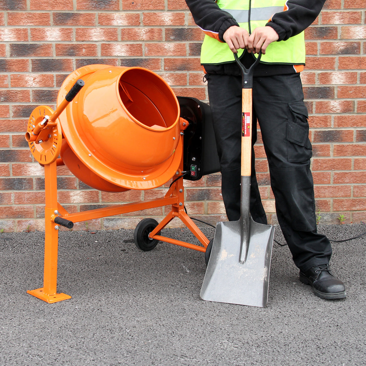 T-Mech Bétonnière Électrique Portable 70 Litres