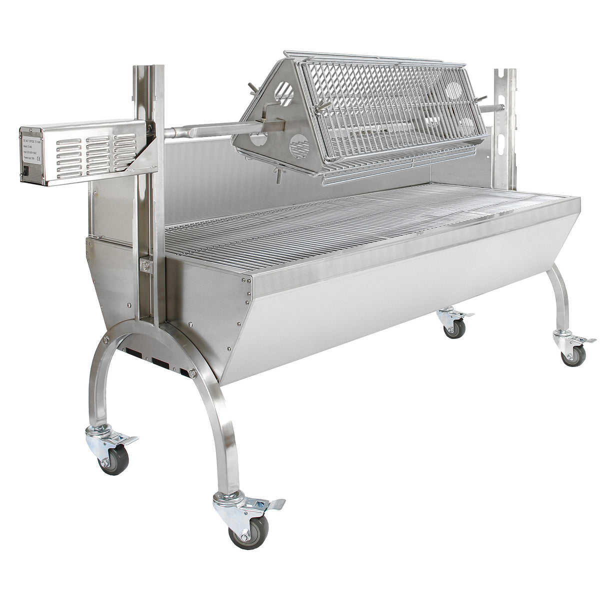 KuKoo Rôtissoire INOX pour 90kg de Viandes avec Grill de Rôtissage