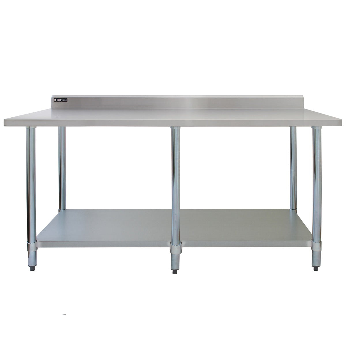 Table de Travail pour Cuisine en Inox - 210 cm