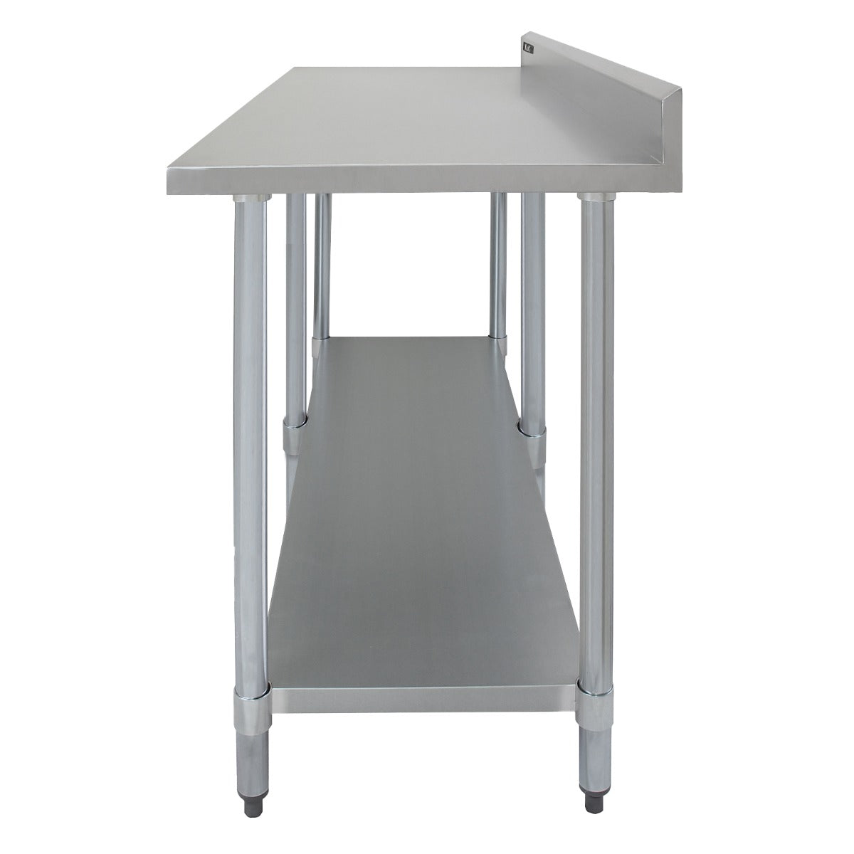 Table de Travail pour Cuisine en Inox - 210 cm