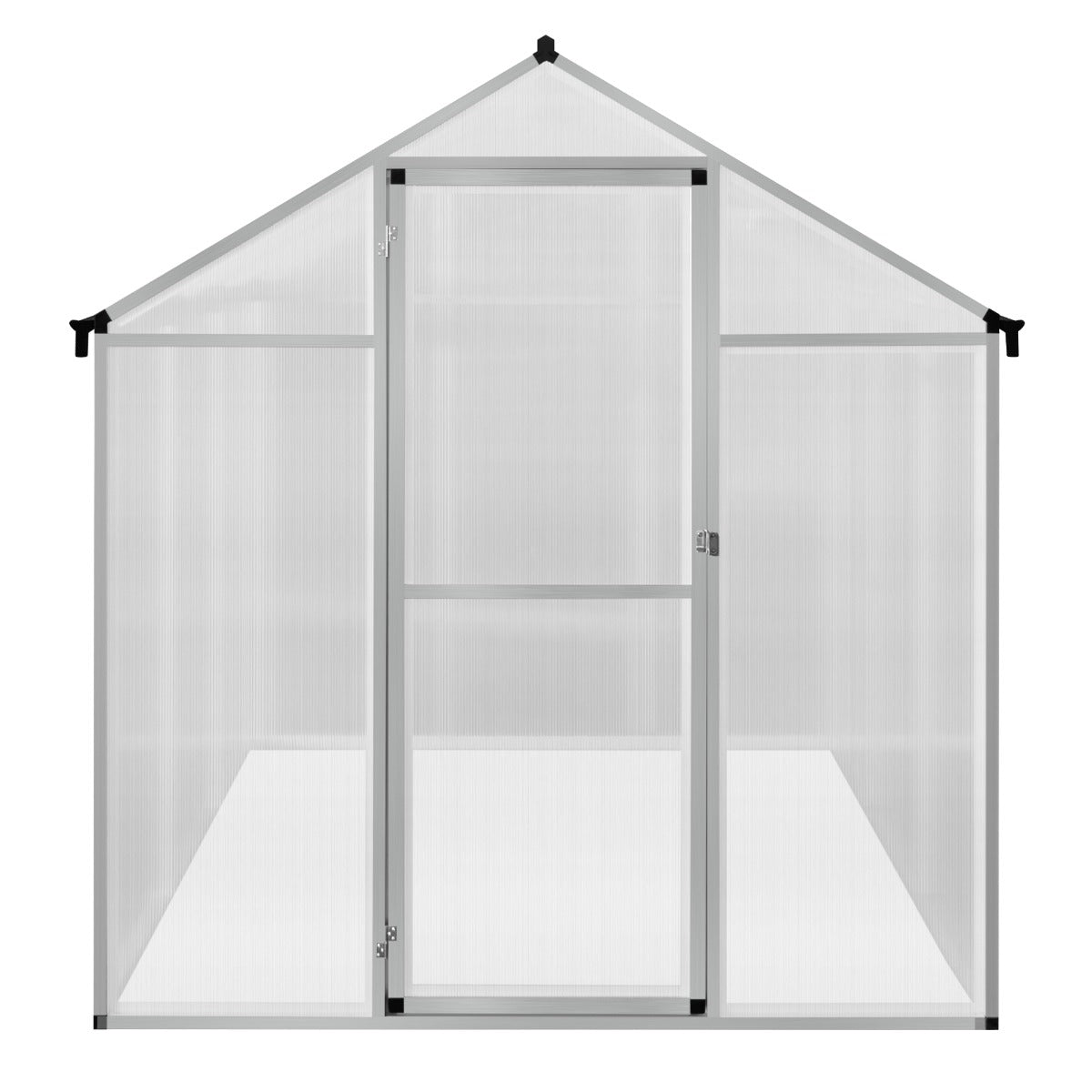 Serre de Jardin en Polycarbonate Grise - 180 x 180 cm