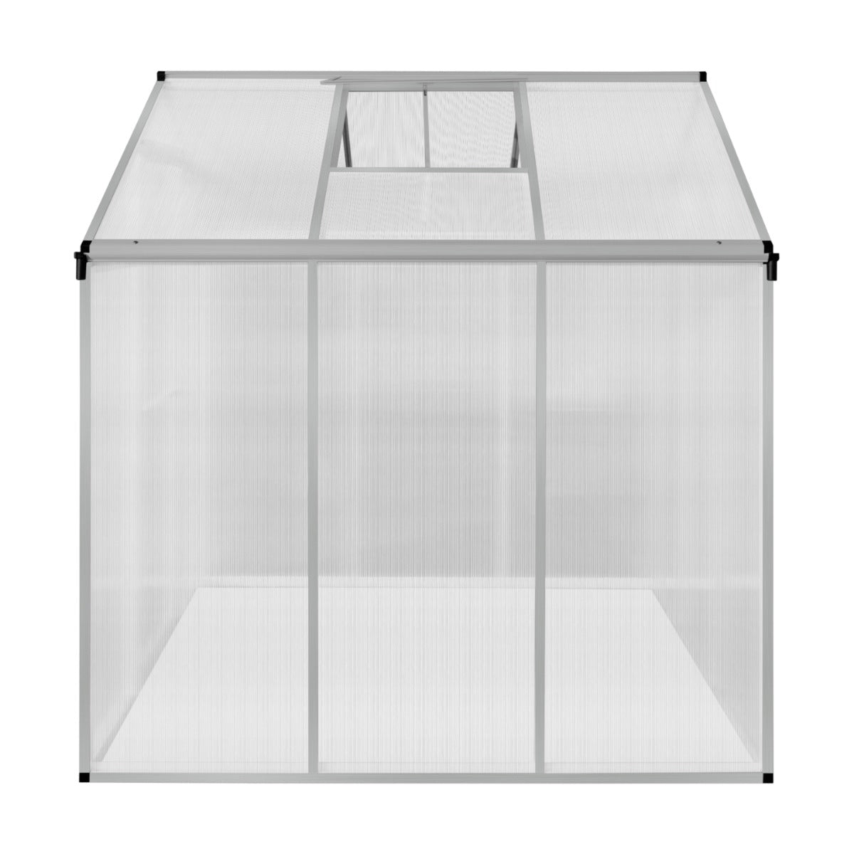 Serre de Jardin en Polycarbonate Grise - 180 x 180 cm