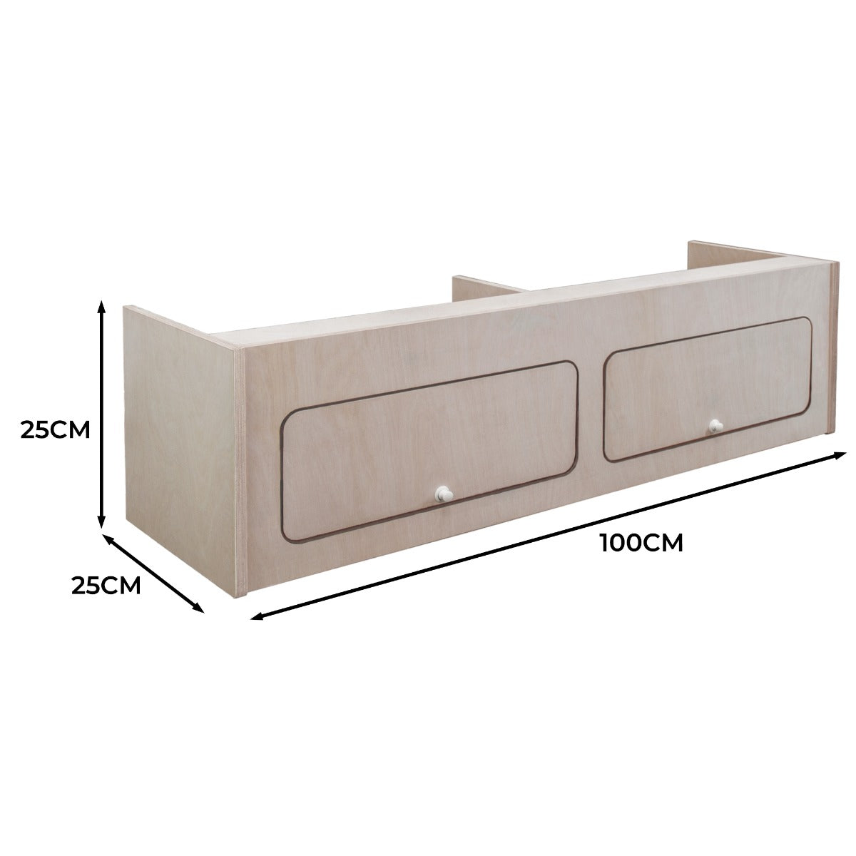 Armoire de Rangement MDF pour Camping-Car  – 100cm x 25cm x 25cm