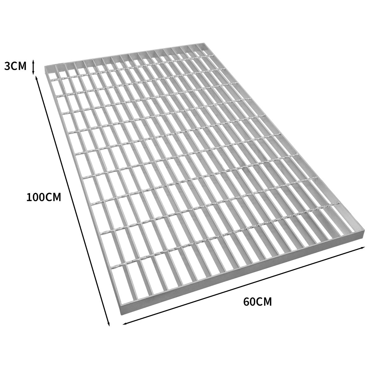 Grille caillebotis en Acier Galvanisé  - 1000mm x 600mm