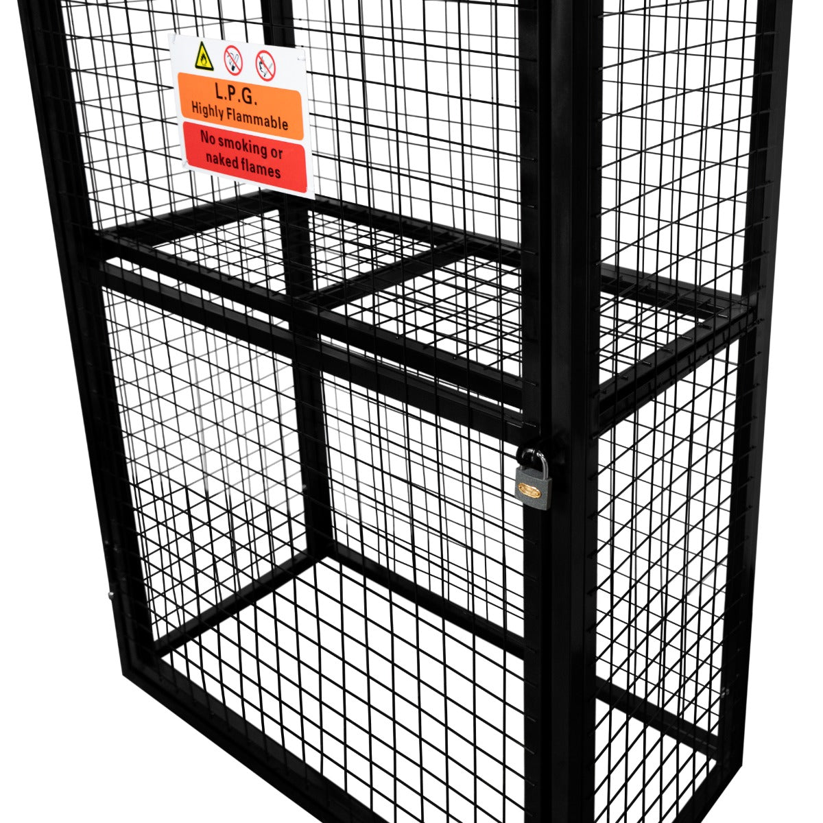 Cage Métallique de Bouteilles de Gaz - 57 x 116 x 184cm