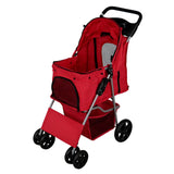 Poussette pour Animal de Compagnie – Rouge