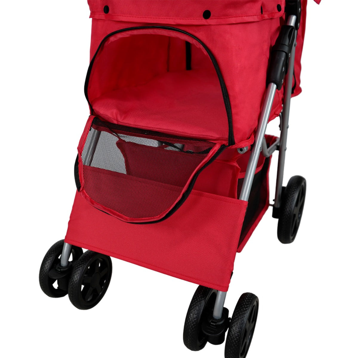 Poussette pour Animal de Compagnie – Rouge