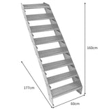 Escalier Caillebottis à 8 Marches - 240 x 600mm