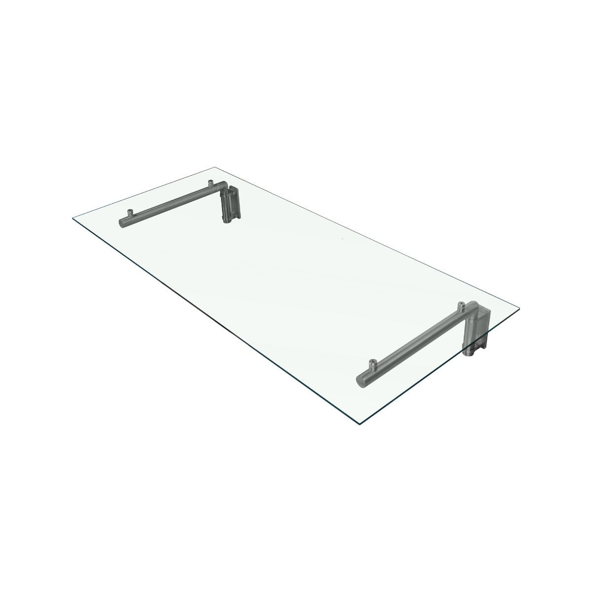 Canopé en Verre 120 cm x 80 cm avec Support