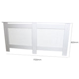 Cache Radiateur en MDF Blanc de 172cm de large