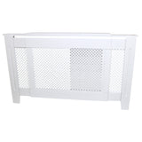 Cache Radiateur Ajustable en MDF Blanc de 140cm à 192cm de large