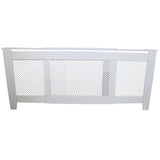 Cache Radiateur Ajustable en MDF Blanc de 140cm à 192cm de large