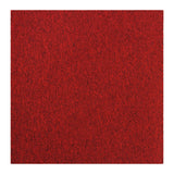 Dalle de Moquette Couleur Rouge Ecarlate, 20 Dalles de 50cm x 50cm (5m²)