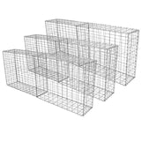 MonsterShop Lot de 6 Paniers de Gabions 100cm x 80cm x 30cm