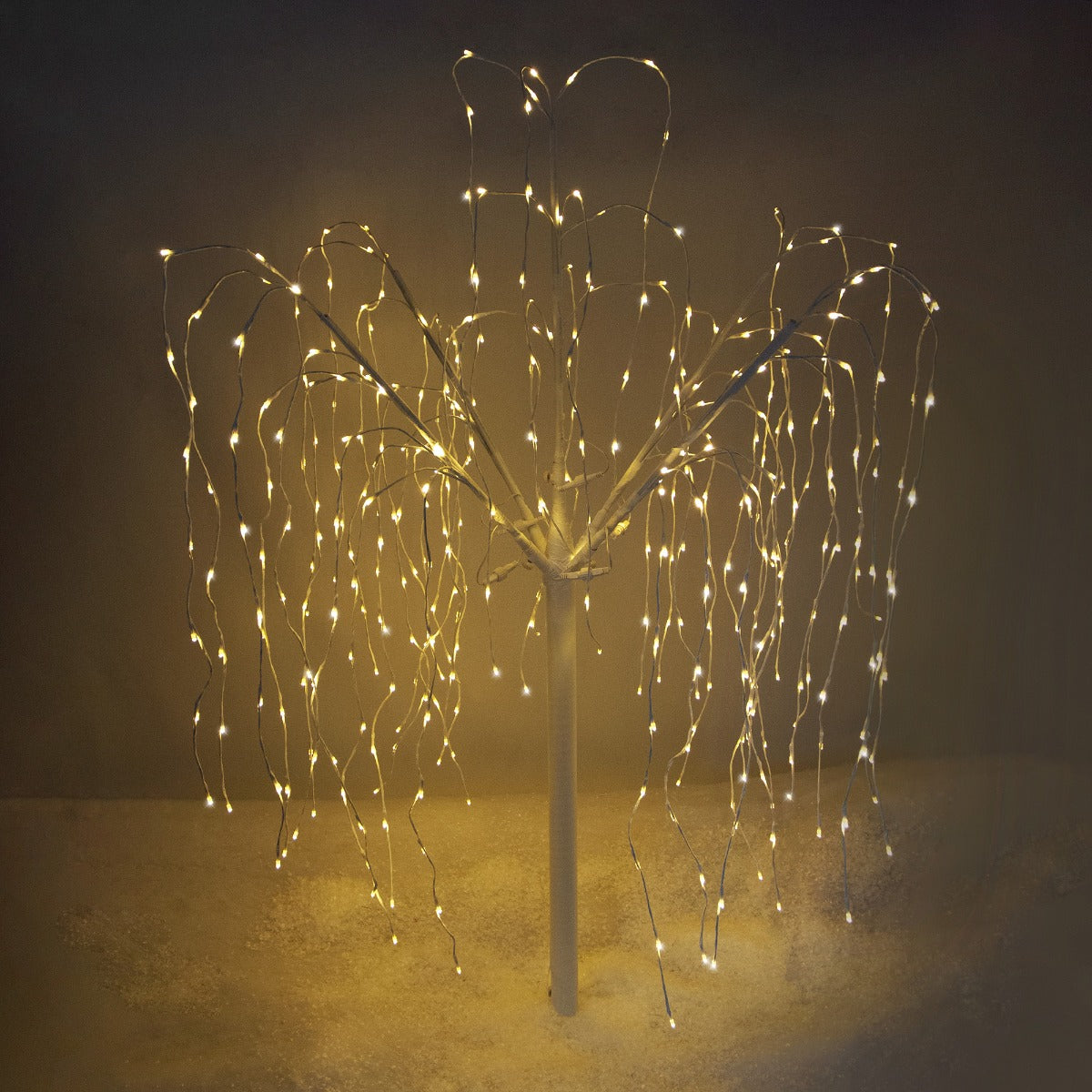 Saule Pleureur Blanc- LED Blanc Chaud - 180cm