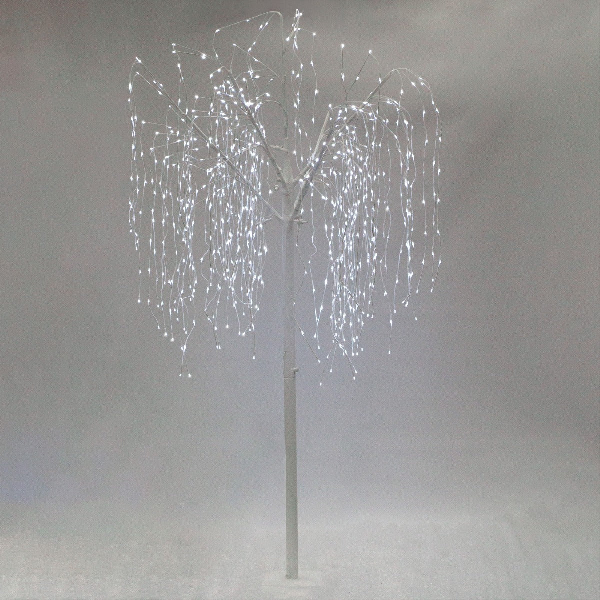 Saule Pleureur Blanc- LED Blanc Chaud - 180cm