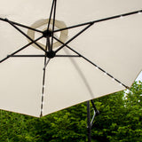 Parasol Crème 3m avec LED's Intégrés