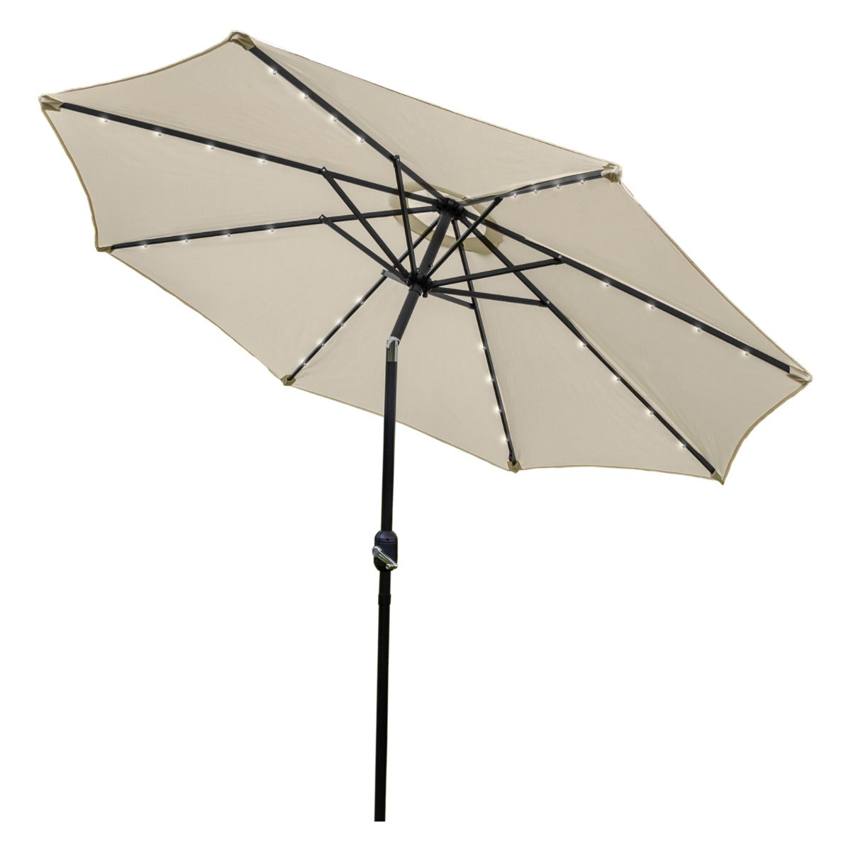 Parasol Crème 270 cm avec 32 LED's Intégrés