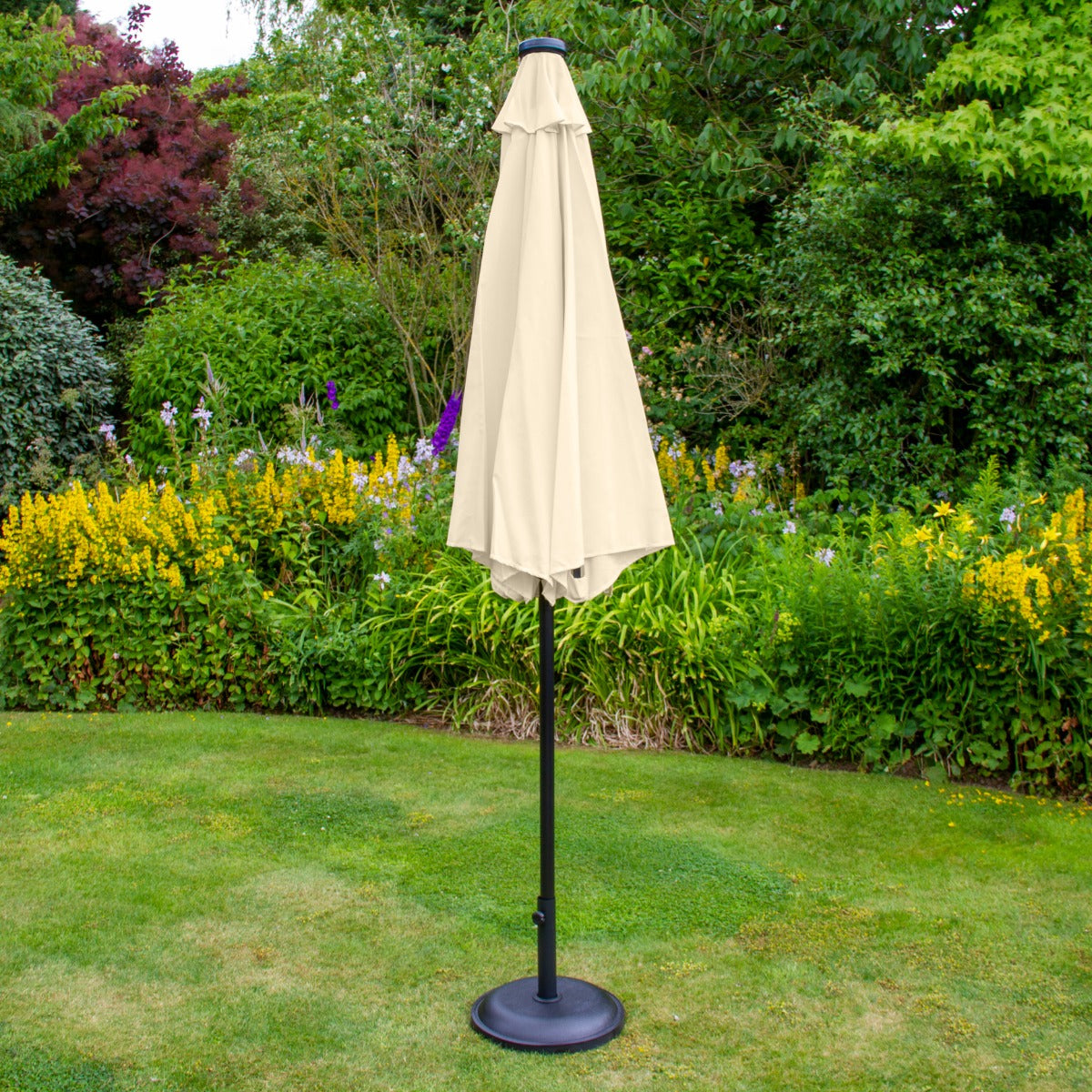 Parasol Crème 270 cm avec 32 LED's Intégrés