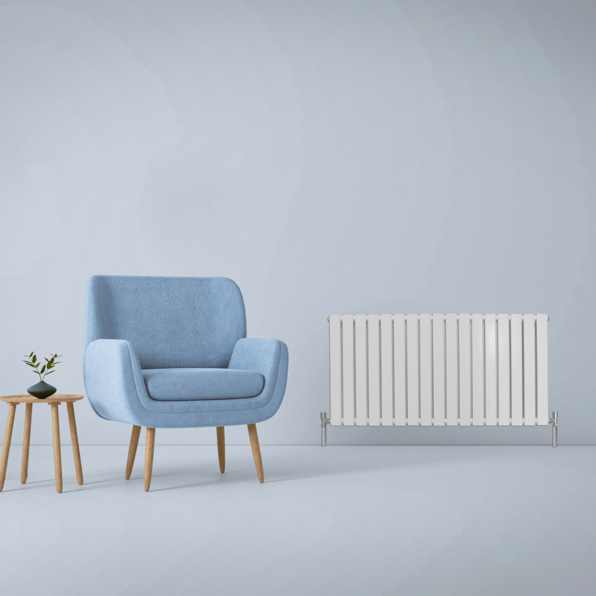 Radiateur Plat Blanc Brillant 60 cm x 119 cm